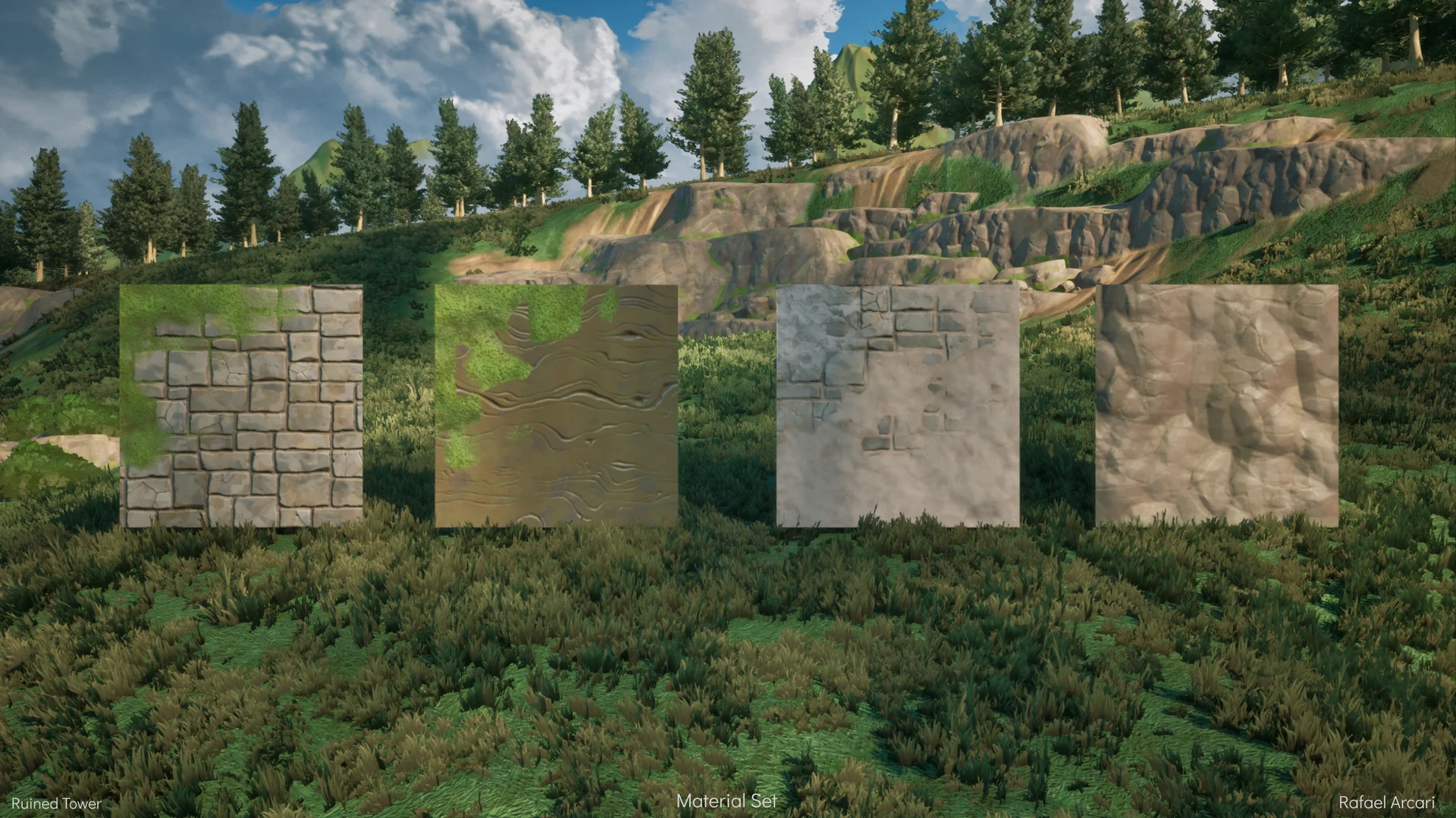 This is a set of tileable textures made in substance designer.